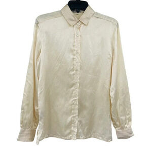 Christian Dior Tricots Et Coordonnes Vintage Women’s 44 Silk Blend Shirt 70-80s